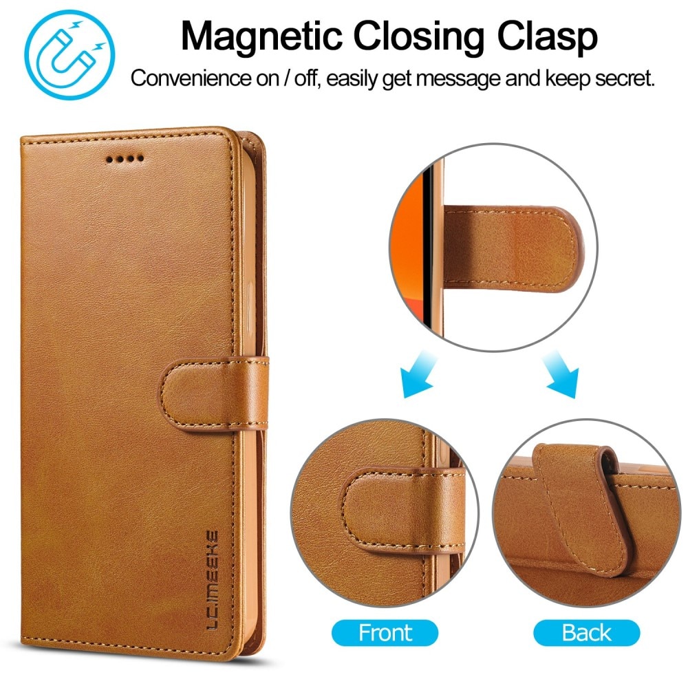 Plånboksfodral iPhone 13 Pro Max cognac