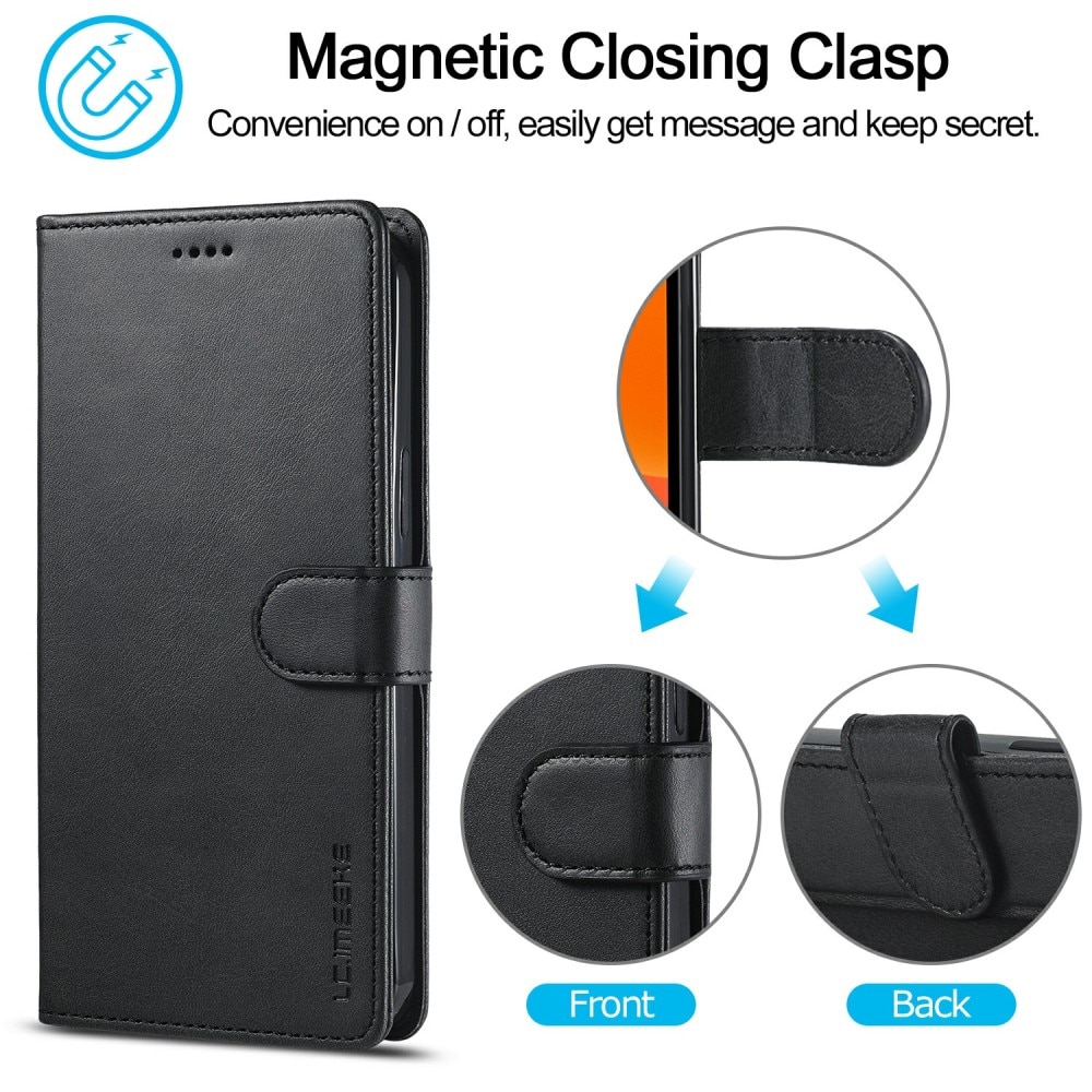Plånboksfodral iPhone 13 Pro Max svart