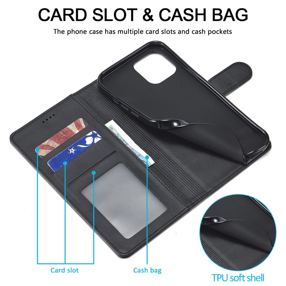 Plånboksfodral iPhone 13 svart