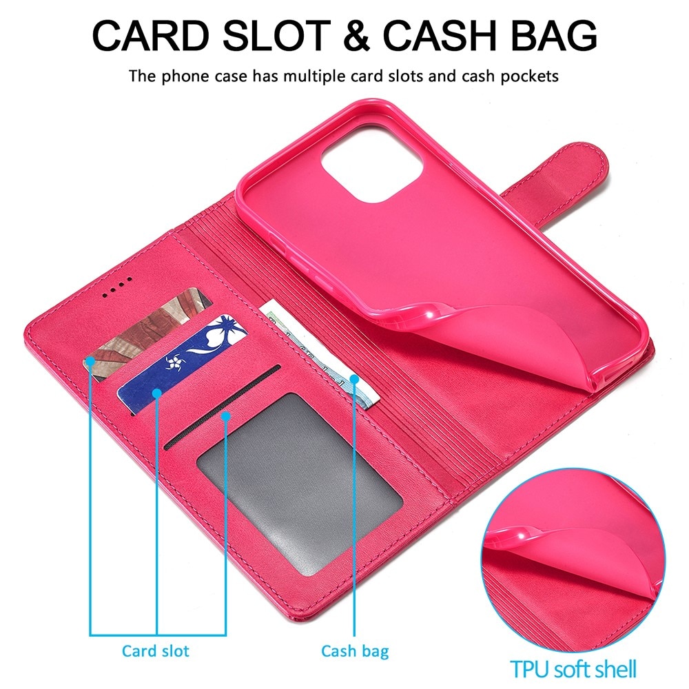 Plånboksfodral iPhone 13 rosa