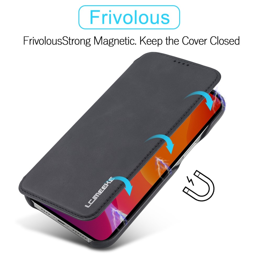 Slim Plånboksfodral iPhone 13 Pro Max svart