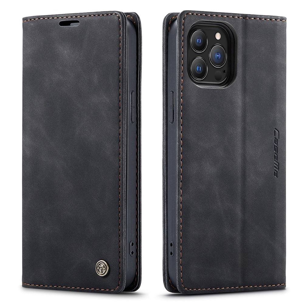 Slim Plånboksfodral iPhone 13 Pro Svart