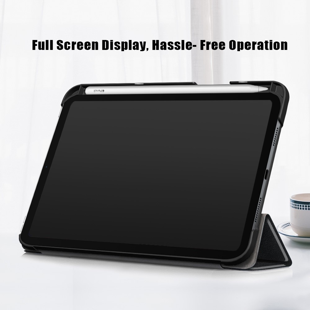 Fodral Tri-fold med Pencil-hållare iPad Mini 6 2021 svart
