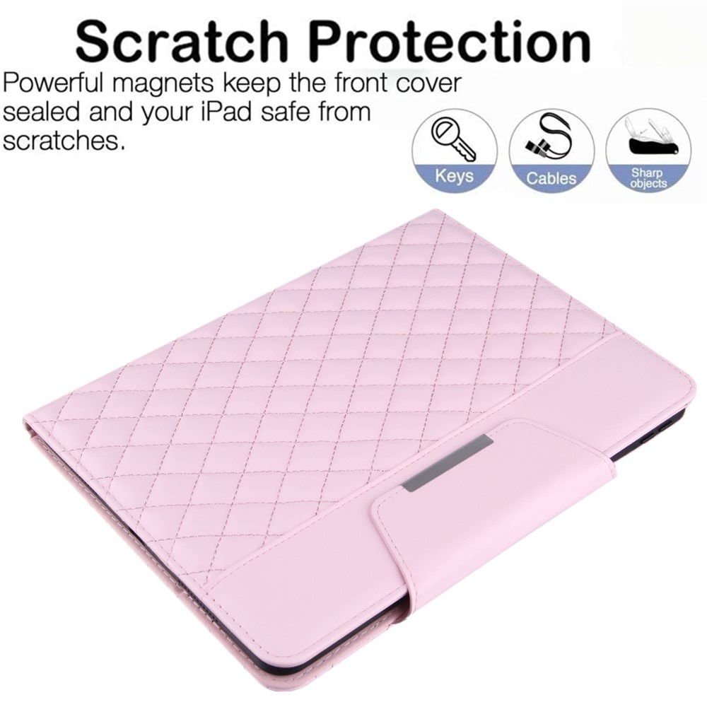 Fodral iPad 10.2 9th Gen (2021) Quilted rosa