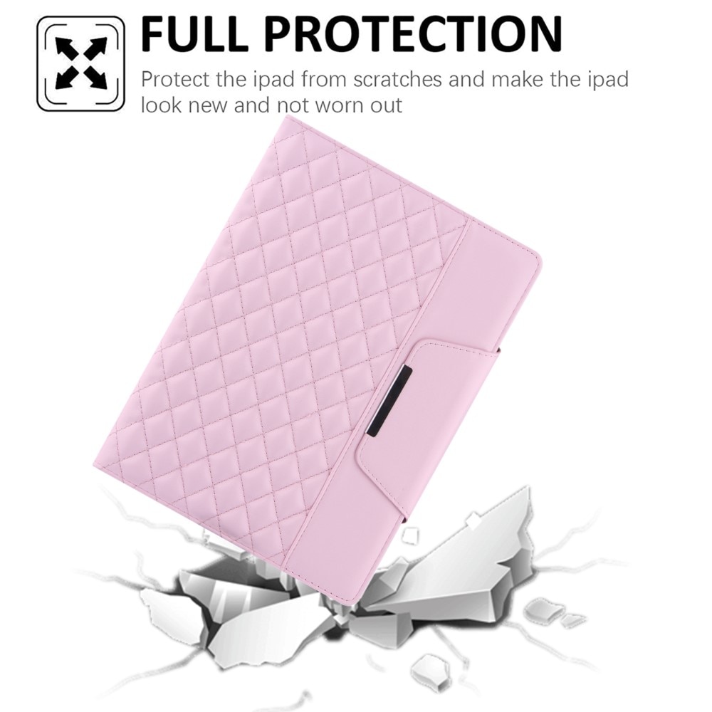 Fodral iPad 10.2 8th Gen (2020) Quilted rosa