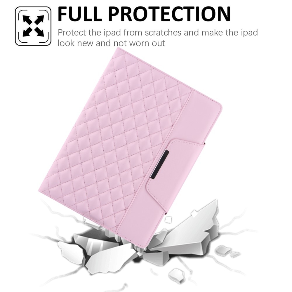 Fodral iPad 10.2 7th Gen (2019) Quilted rosa