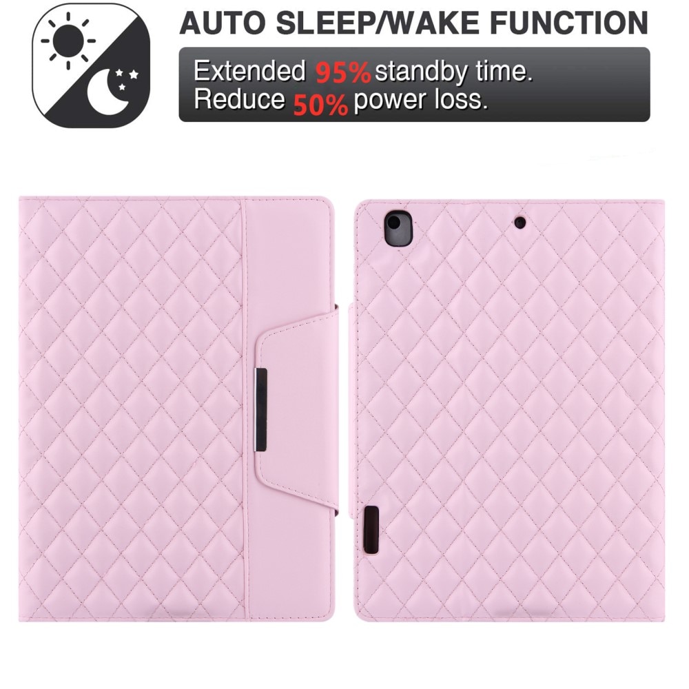 Fodral iPad 10.2 8th Gen (2020) Quilted rosa