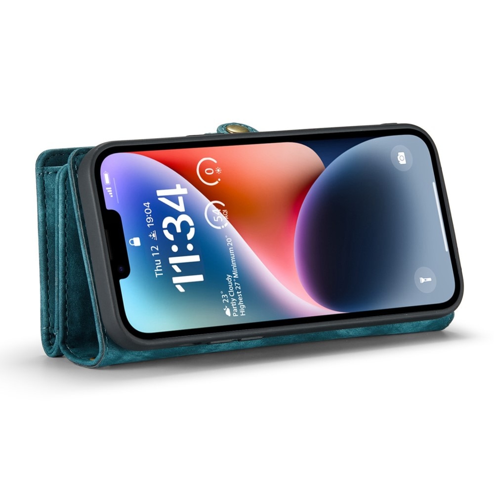 Multi-slot Plånboksfodral iPhone 13 Mini blå