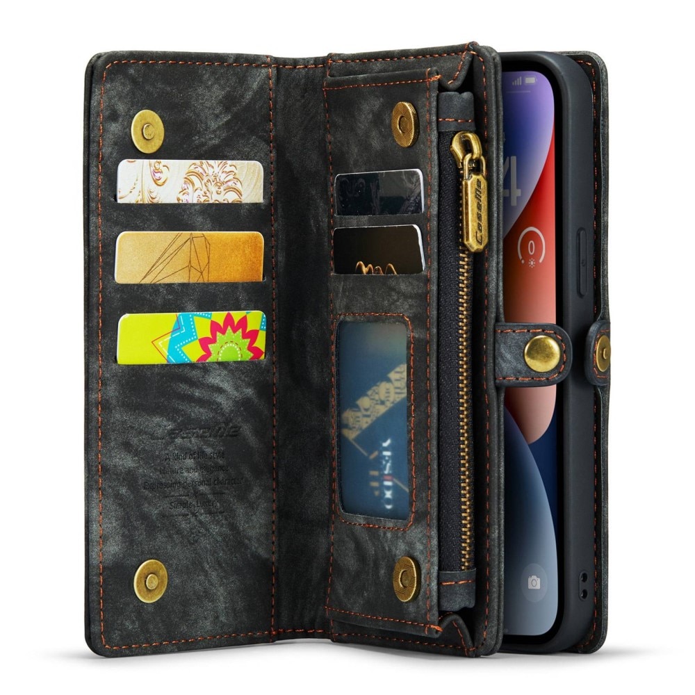 Multi-slot Plånboksfodral iPhone 13 Mini grå