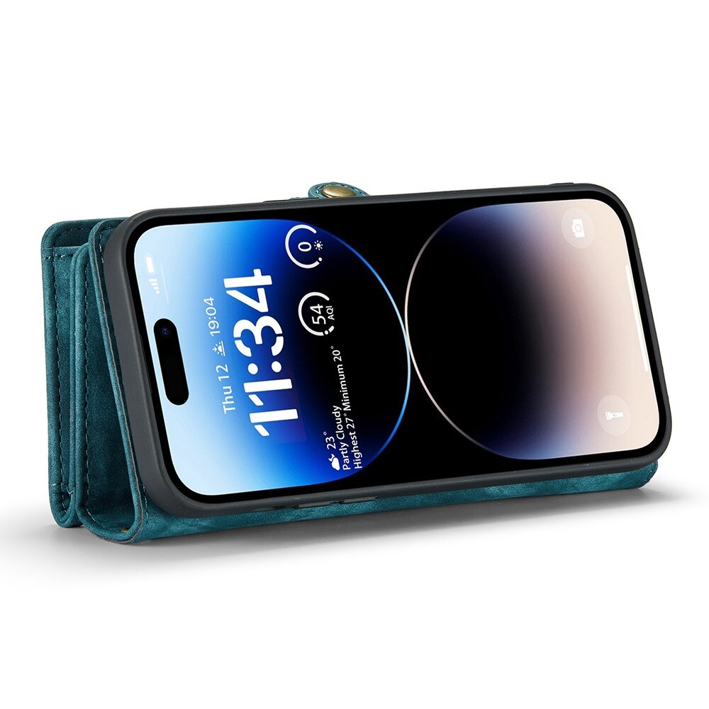 Multi-slot Plånboksfodral iPhone 13 Pro Max Blå