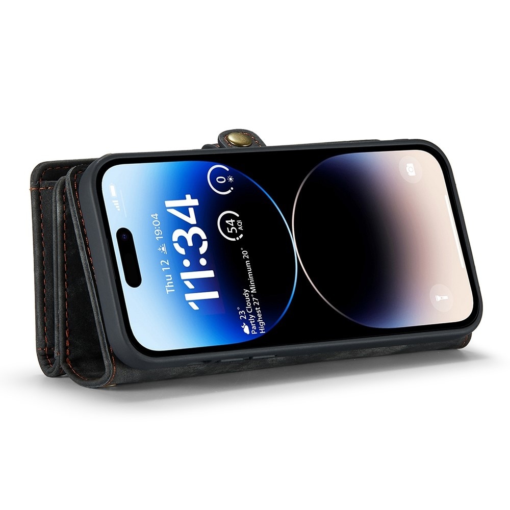 Multi-slot Plånboksfodral iPhone 13 Pro grå