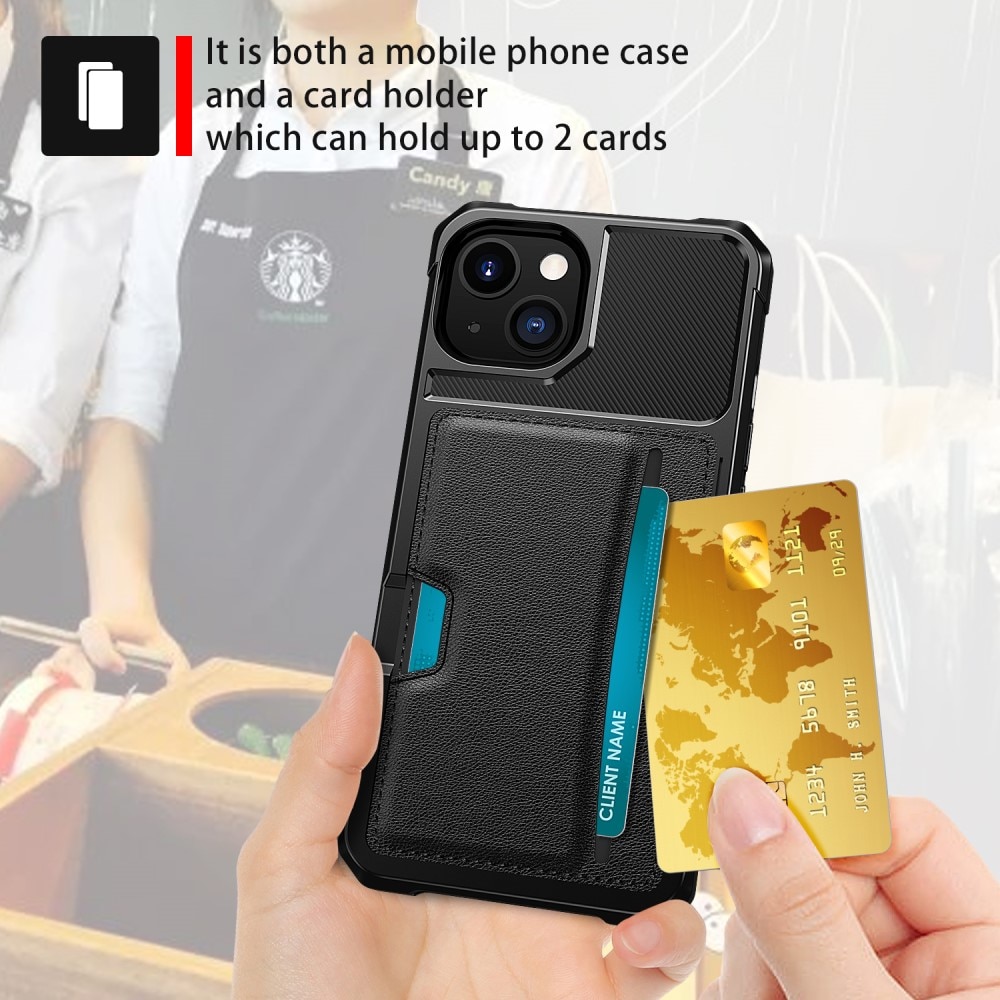 Tough Card Case iPhone 13 svart