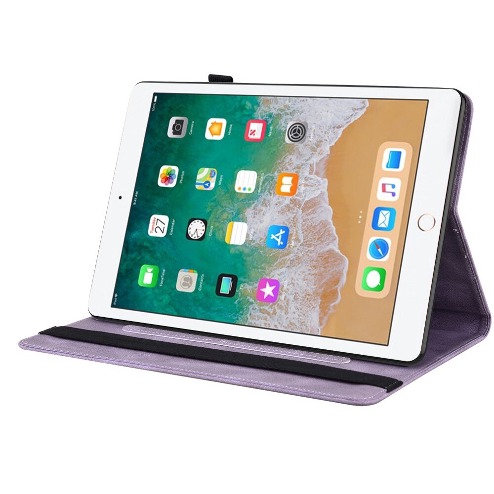 Läderfodral Fjärilar iPad Air 2 9.7 (2014) lila