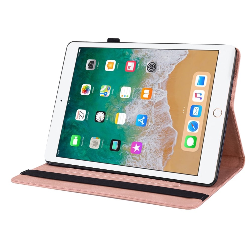 Läderfodral Fjärilar iPad Air 9.7 1st Gen (2013) rosa