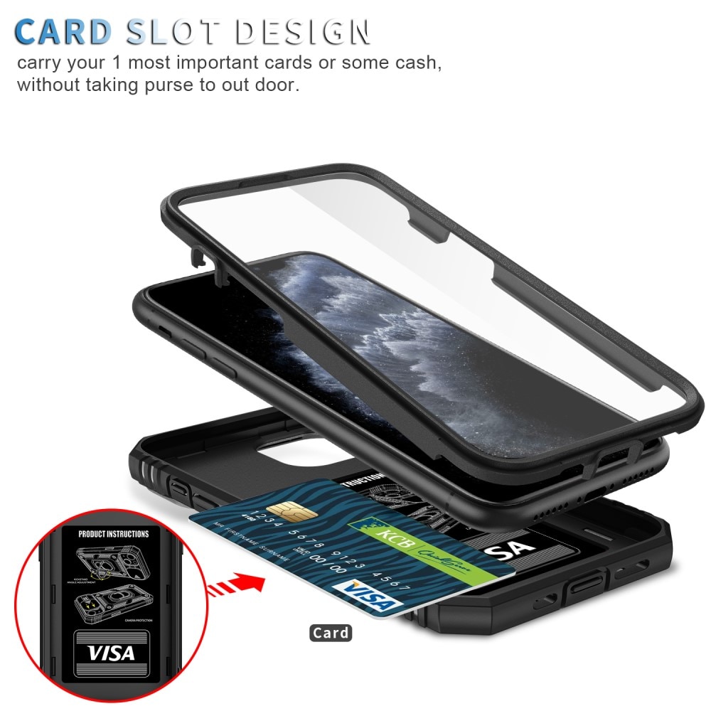 Hybridskal Ring+Kameraskydd iPhone 11 Pro Max svart