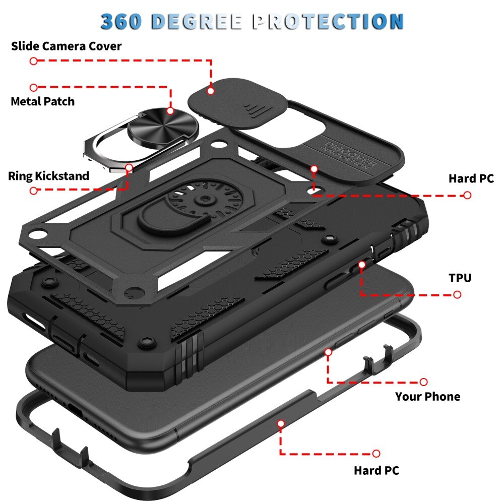 Hybridskal Ring+Kameraskydd iPhone 11 Pro Max svart