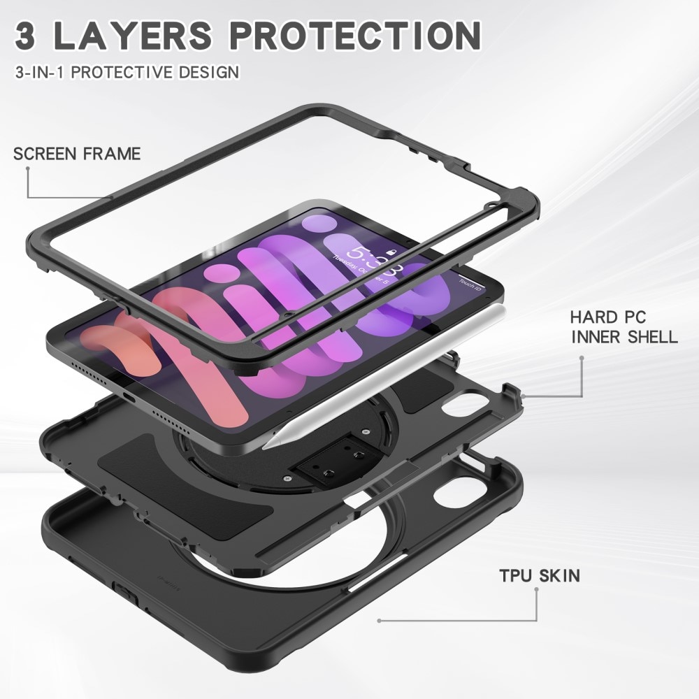 Stöttåligt Hybridskal iPad Mini 6th Gen (2021) svart