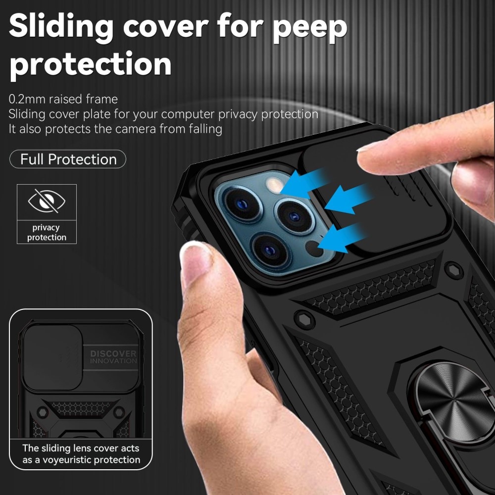 Hybridskal Ring+Camera Protection iPhone 12 Pro Max svart