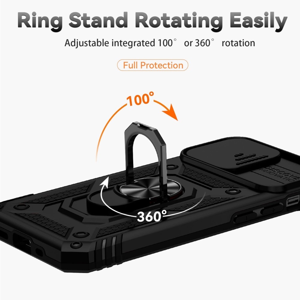 Hybridskal Ring+Camera Protection iPhone 12/12 Pro svart