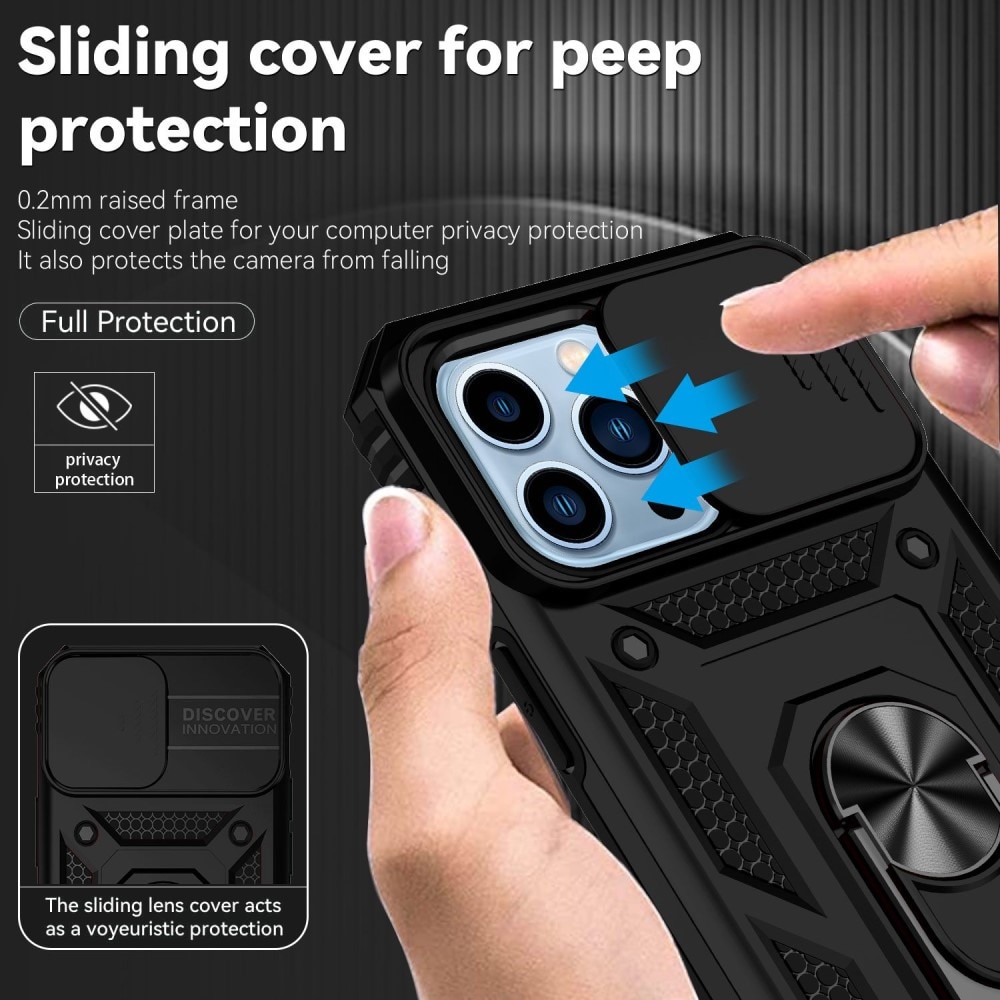 Hybridskal Ring+Camera Protection iPhone 13 Pro Max svart