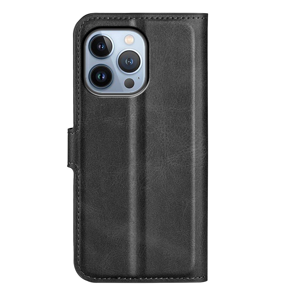 Leather Wallet iPhone 14 Pro Max Black