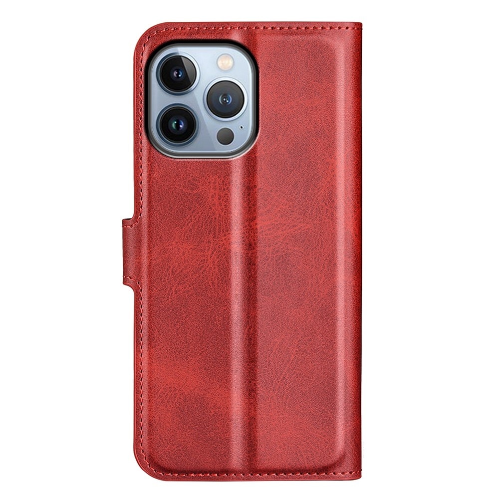 Leather Wallet iPhone 14 Pro Max Red