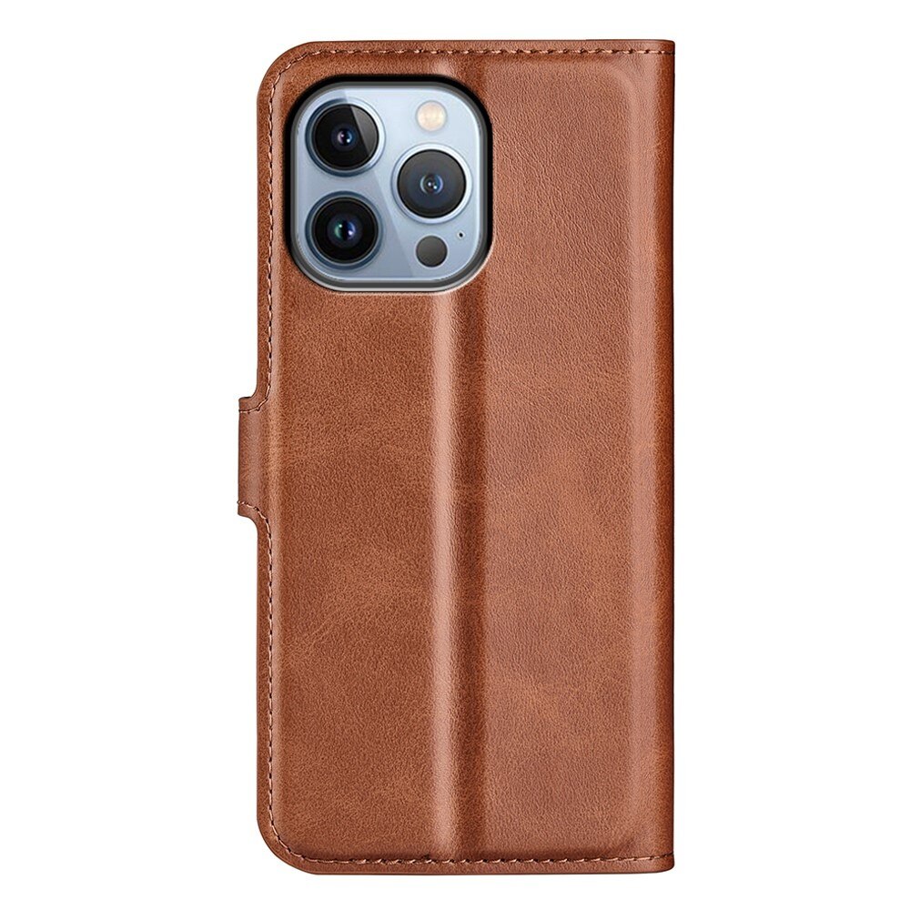 Leather Wallet iPhone 14 Pro Max Brown