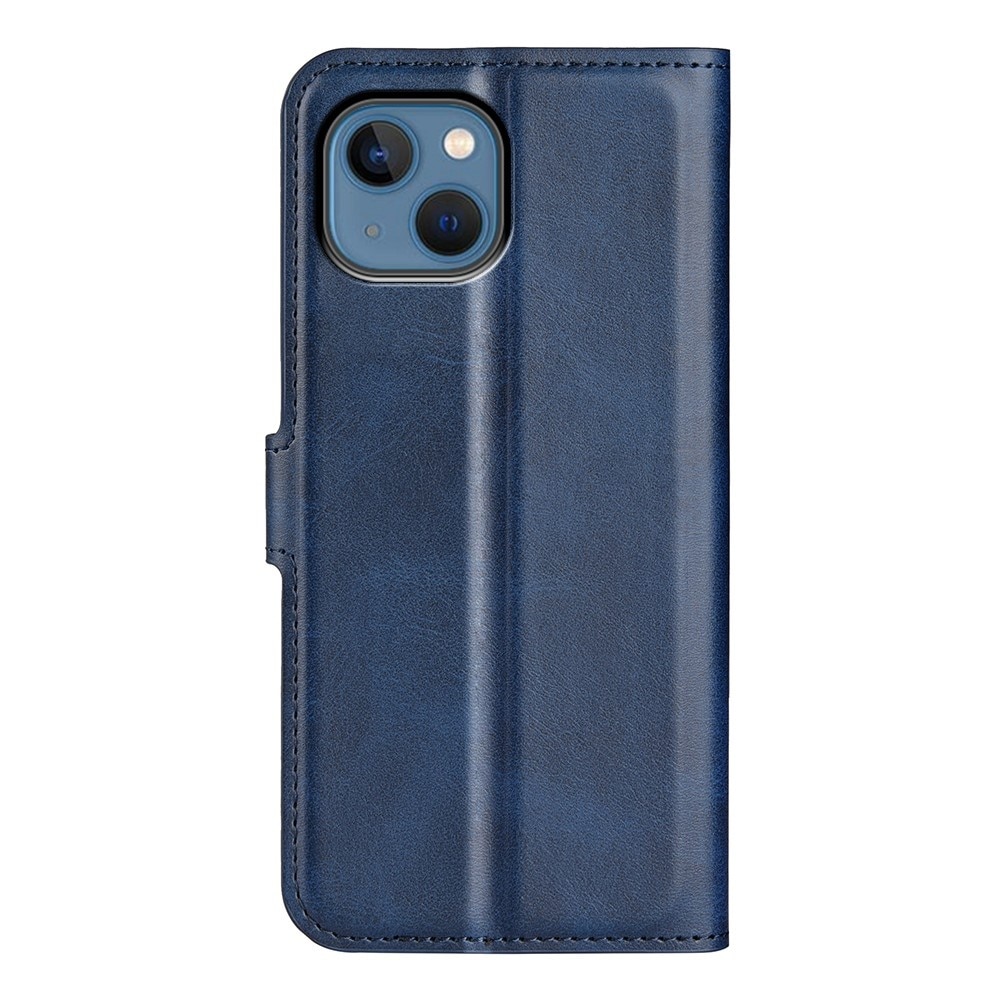 Leather Wallet iPhone 14 Blue