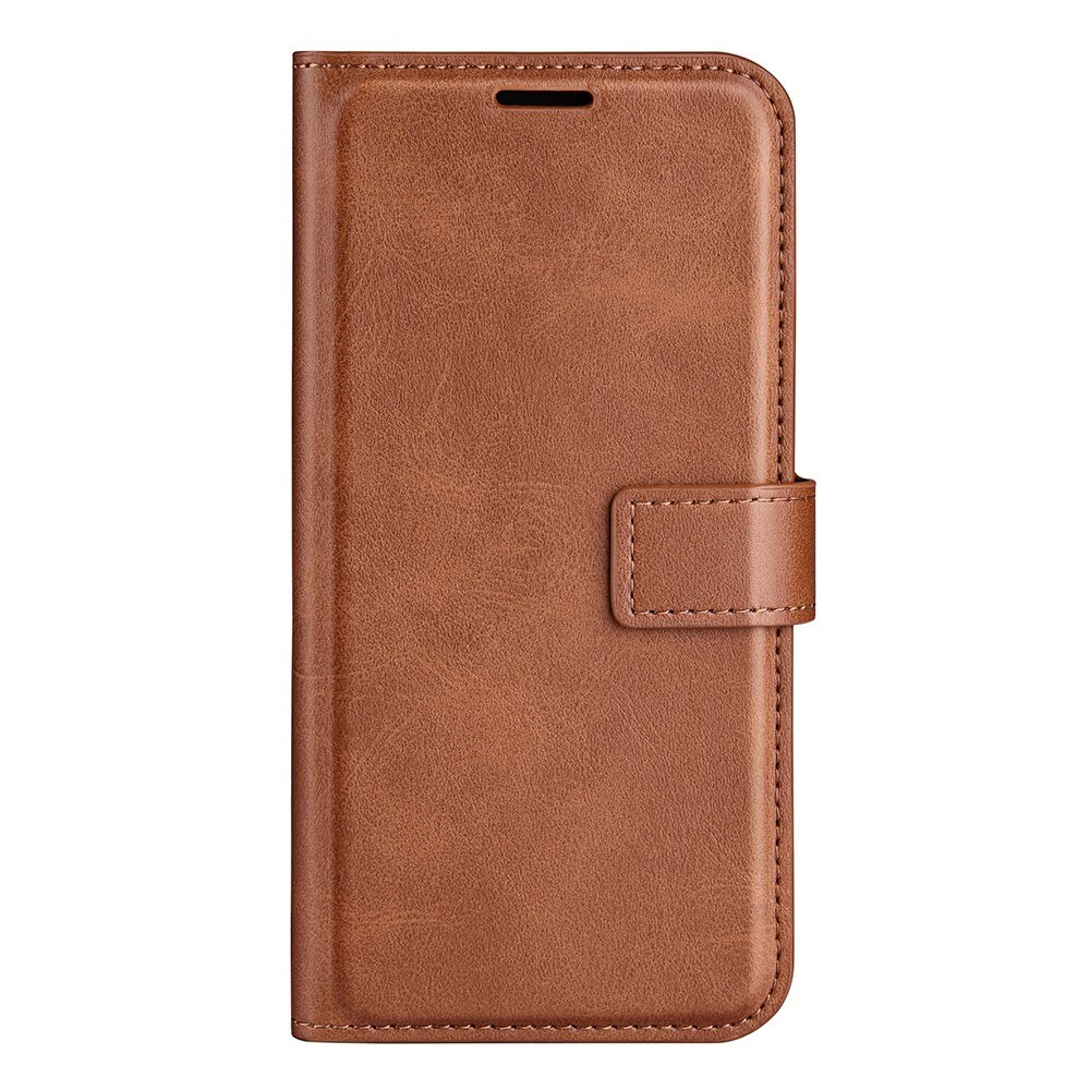 Leather Wallet iPhone 14 Brown