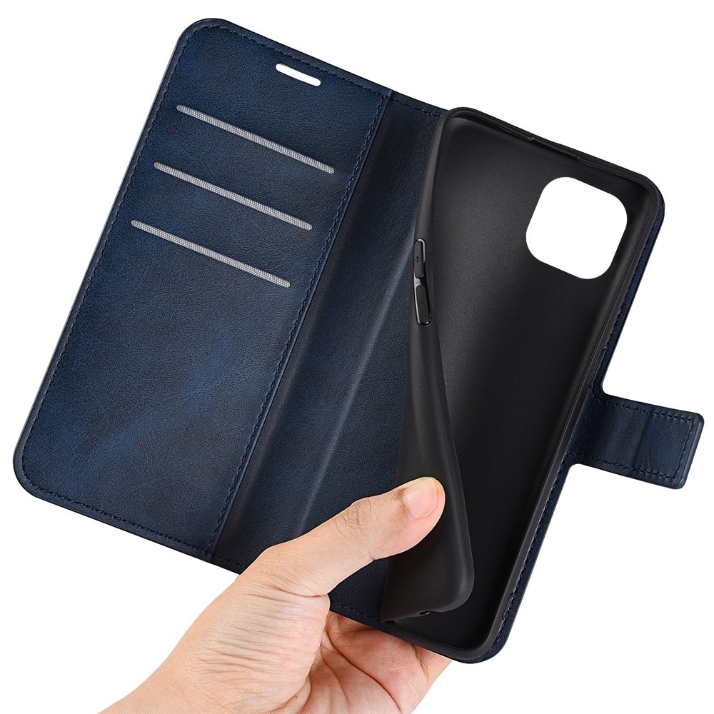 Leather Wallet iPhone 14 Plus Blue