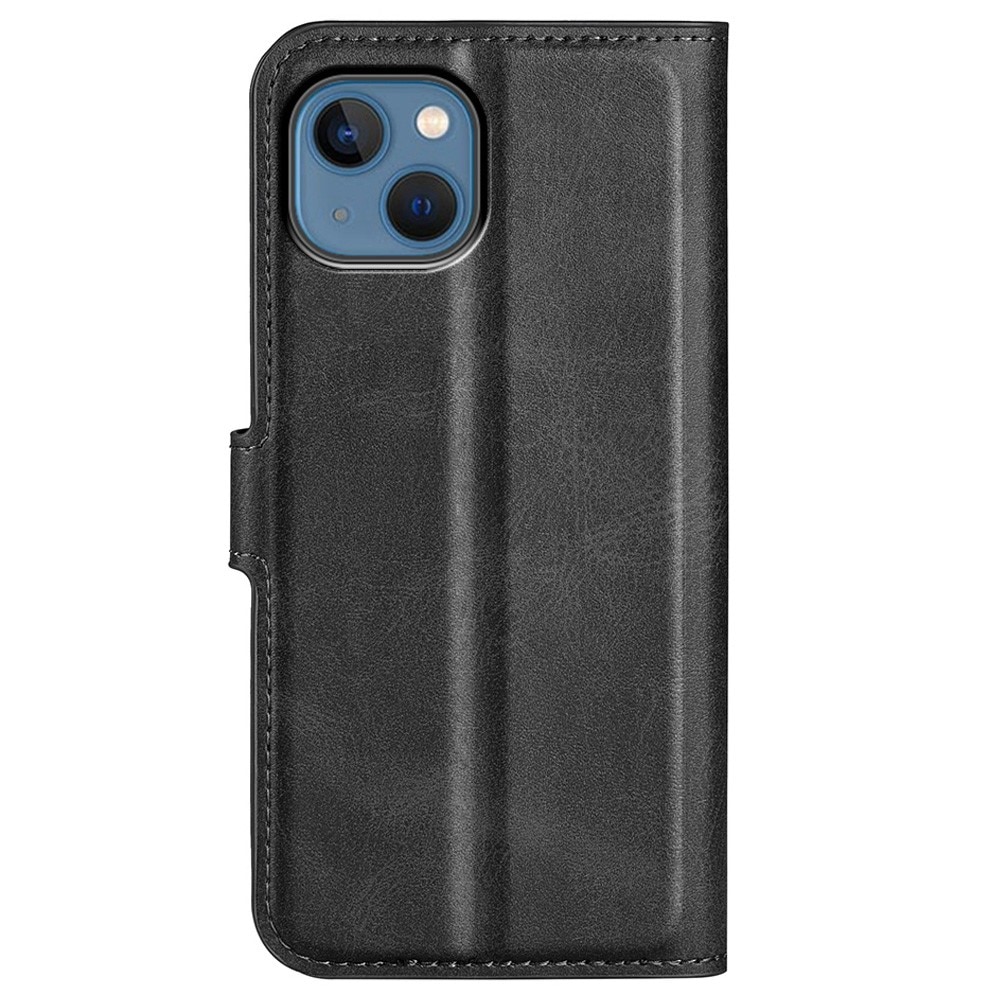 Leather Wallet iPhone 14 Plus Black