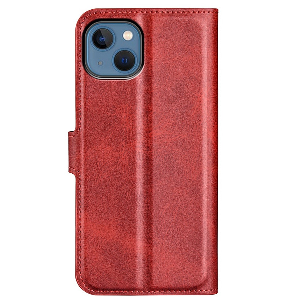Leather Wallet iPhone 14 Plus Red