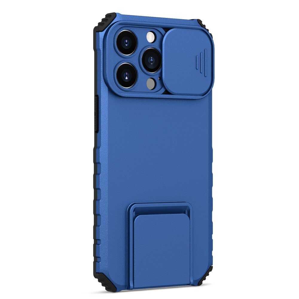 Apple iPhone 13 Pro Kickstand Skal Kameraskydd Blå