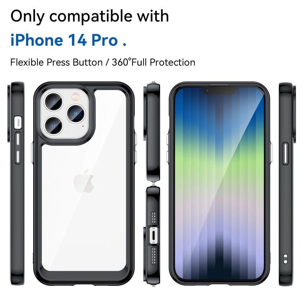 Hybridskal iPhone 14 Pro Svart