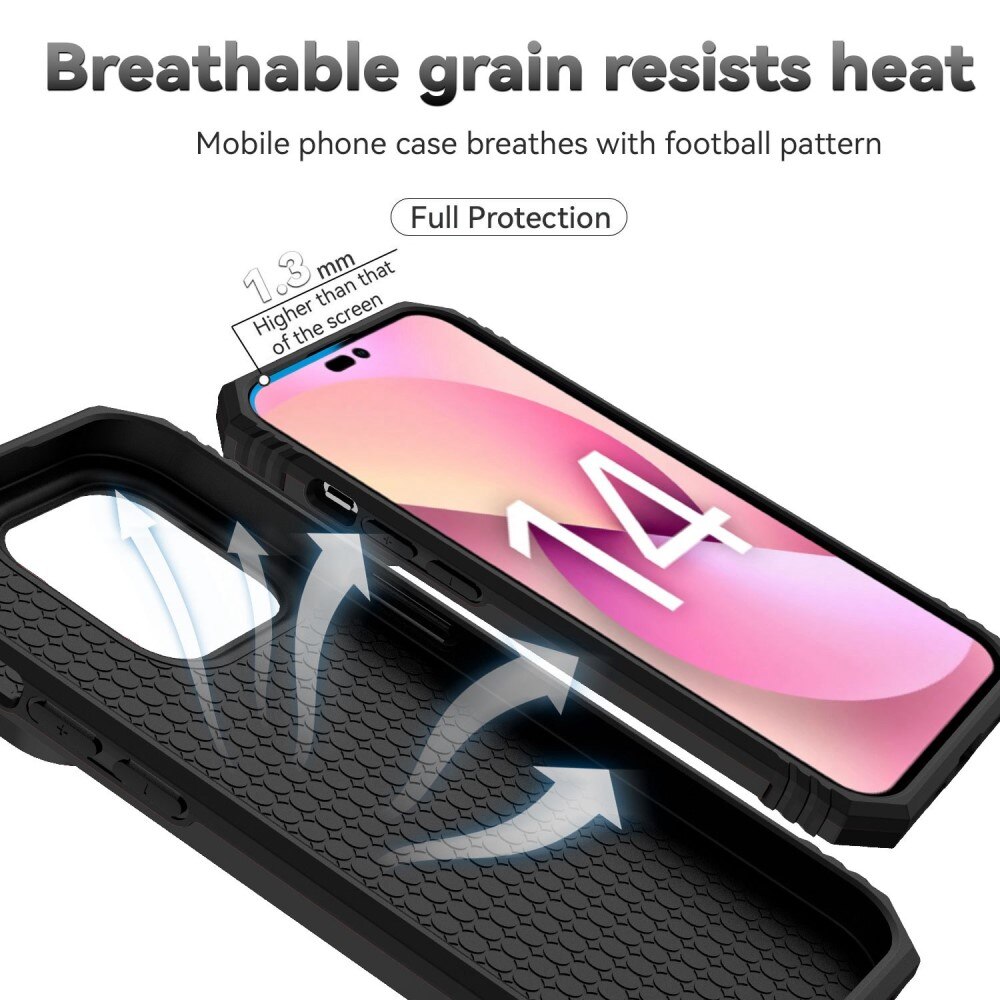 Hybridskal Ring + Kameraskydd iPhone 14 Pro Max Svart