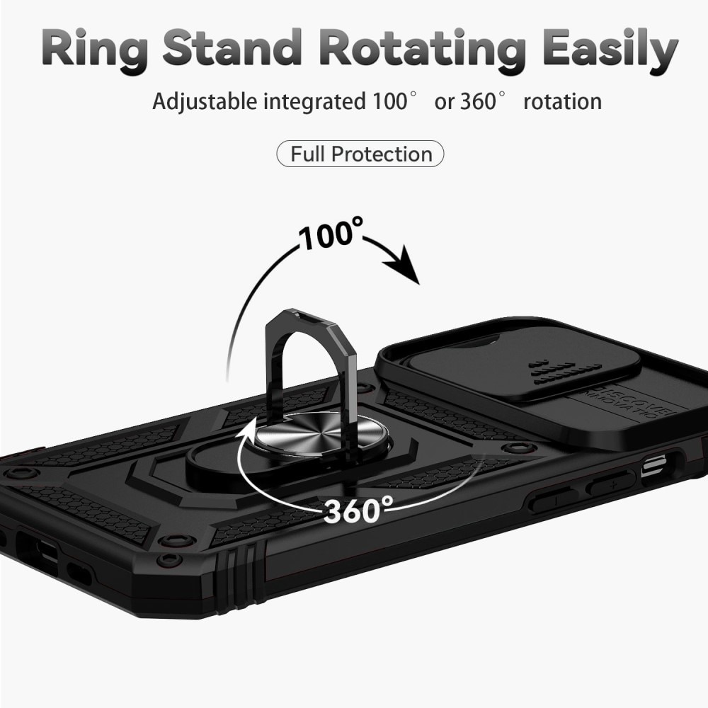 Hybridskal Ring+Kameraskydd iPhone 14 Pro Max svart