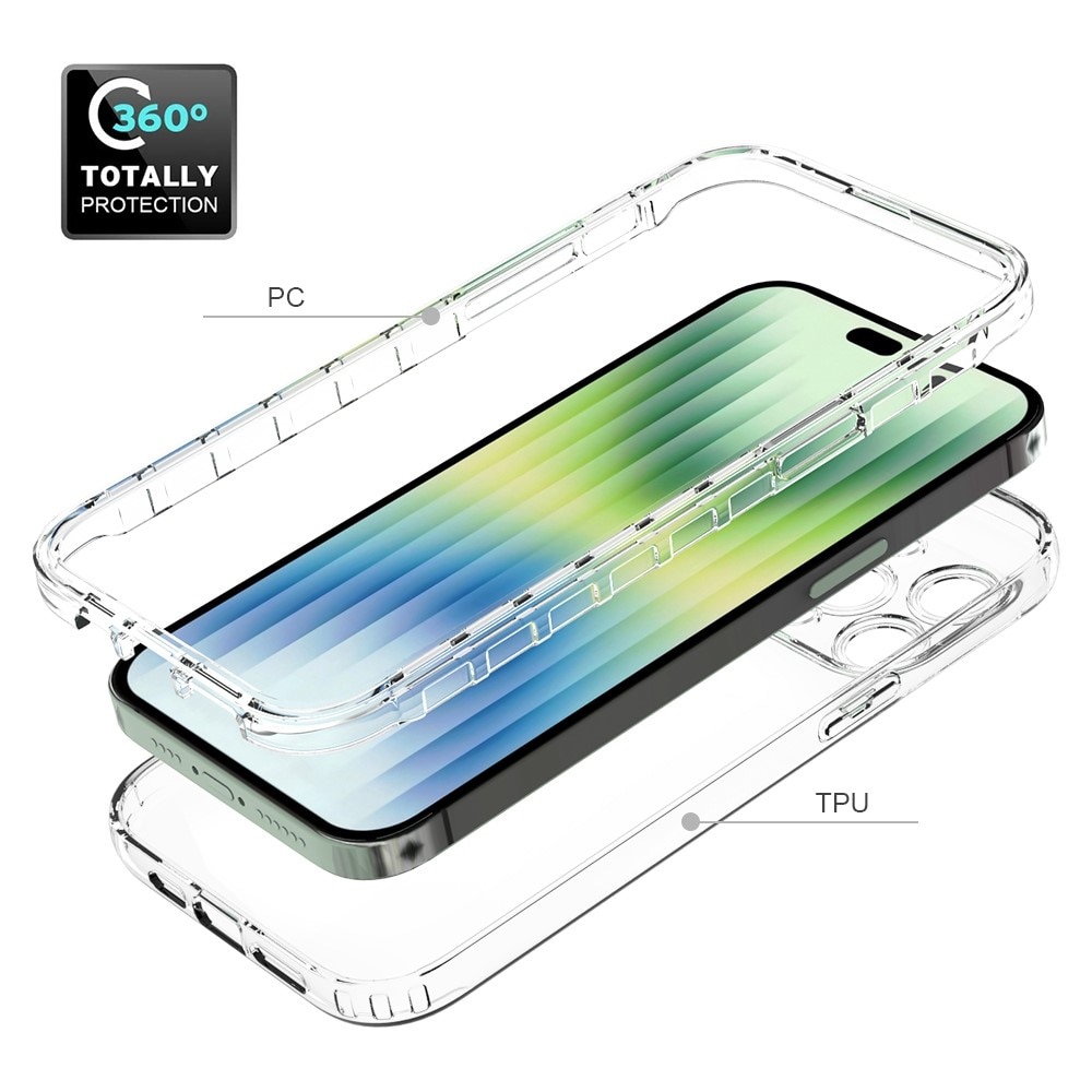 Full Cover Skal iPhone 14 Pro Max transparent