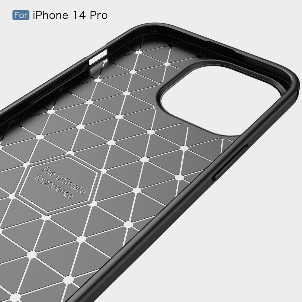 iPhone 14 Pro Skal TPU Brushed Svart