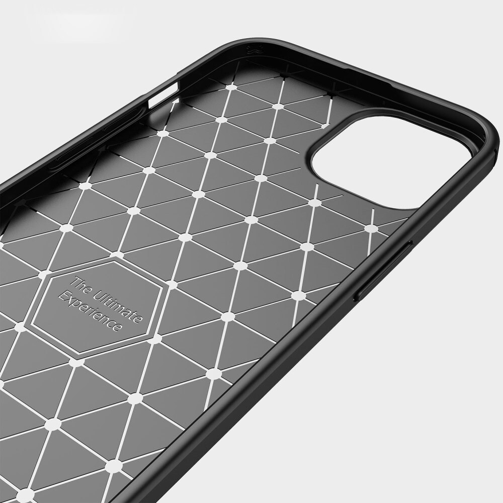 iPhone 14 Skal TPU Brushed Svart