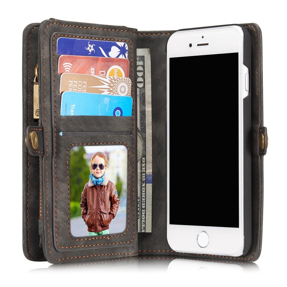 Multi-slot Plånboksfodral iPhone 7/8/SE grå