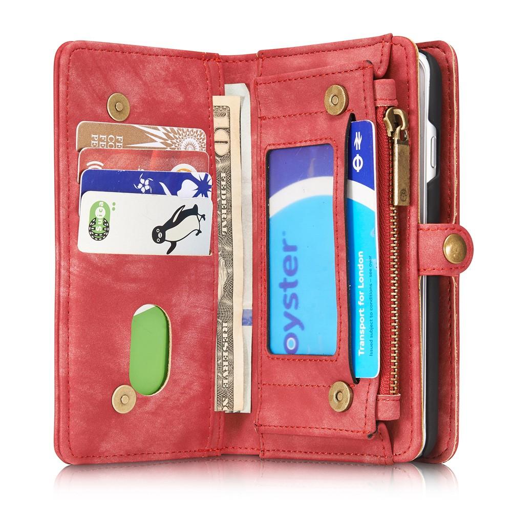 Multi-slot Plånboksfodral iPhone 7/8/SE röd