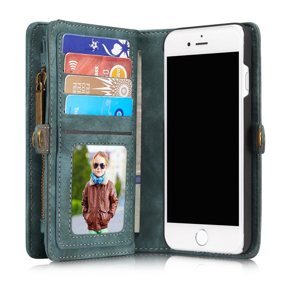 Multi-slot Plånboksfodral iPhone 7/8/SE blå