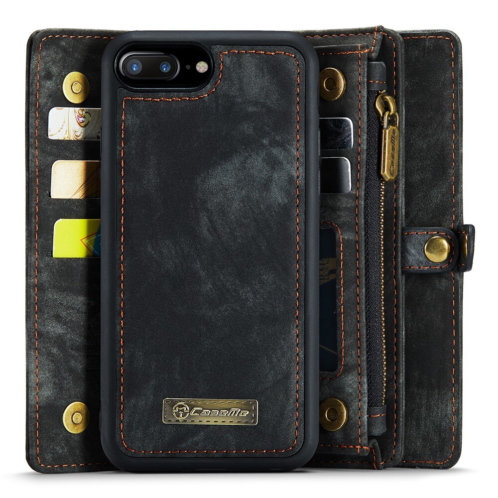 Multi-slot Plånboksfodral iPhone 7 Plus/iPhone 8 Plus Grå
