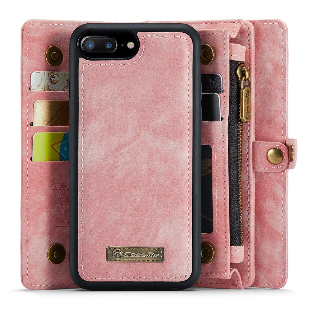 Multi-slot Plånboksfodral iPhone 7 Plus/iPhone 8 Plus Rosa