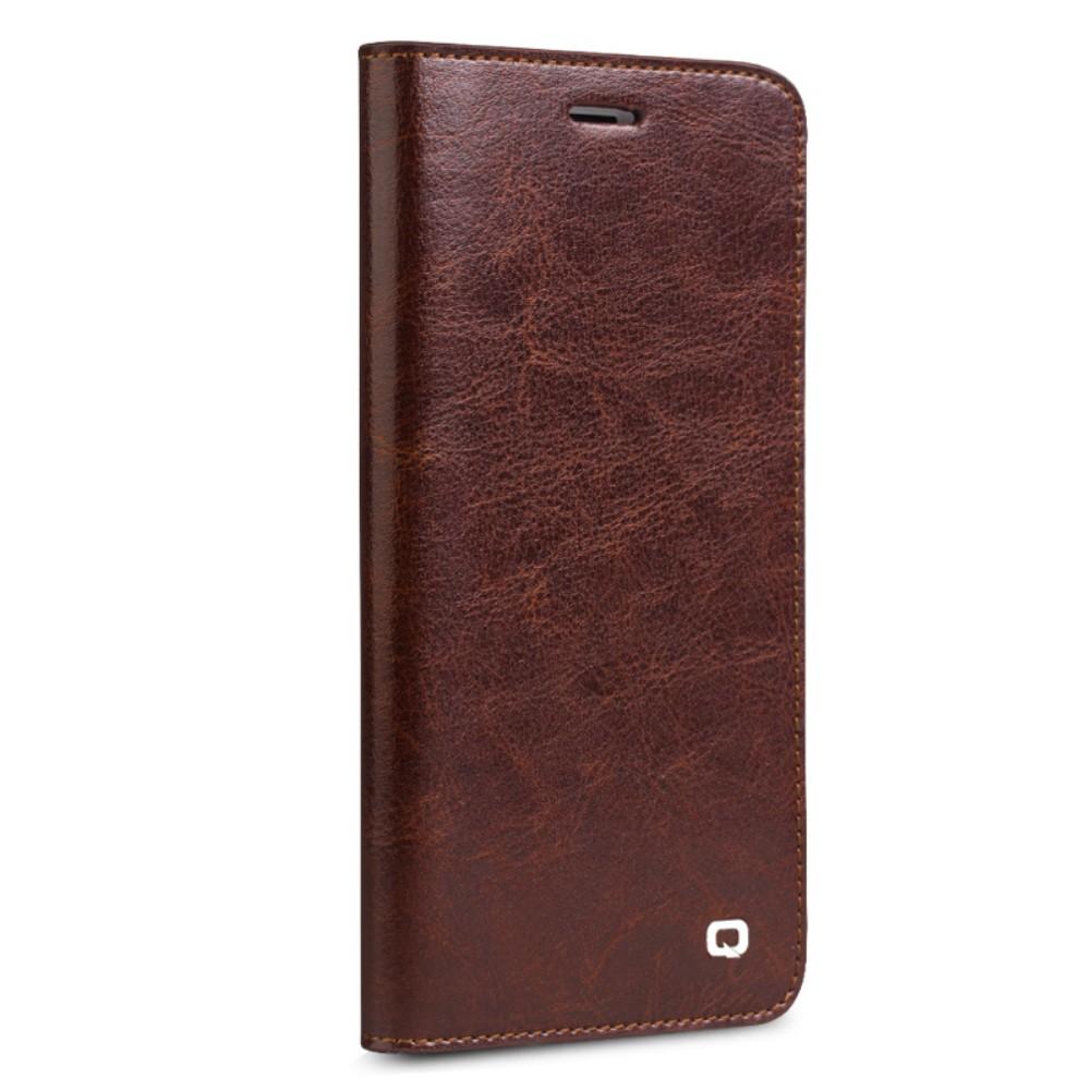 iPhone SE (2022) Leather Wallet Case Brown