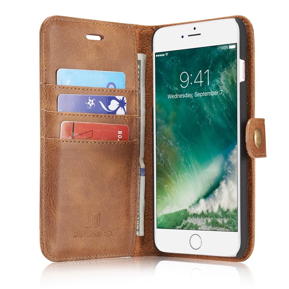 Magnet Wallet iPhone 7 Plus/8 Plus Cognac