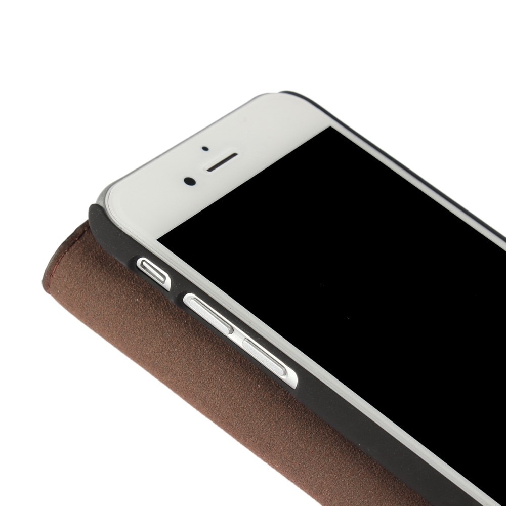 Mobilfodral Äkta Läder iPhone SE (2020) mörkbrun