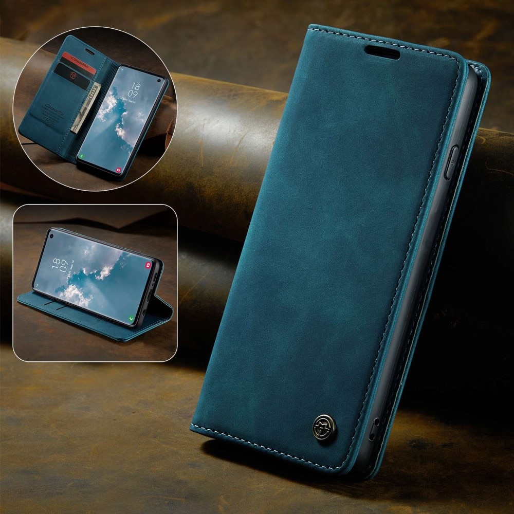 Slim Plånboksfodral Samsung Galaxy S10 blå