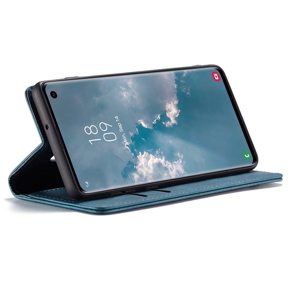 Slim Plånboksfodral Samsung Galaxy S10 Blå