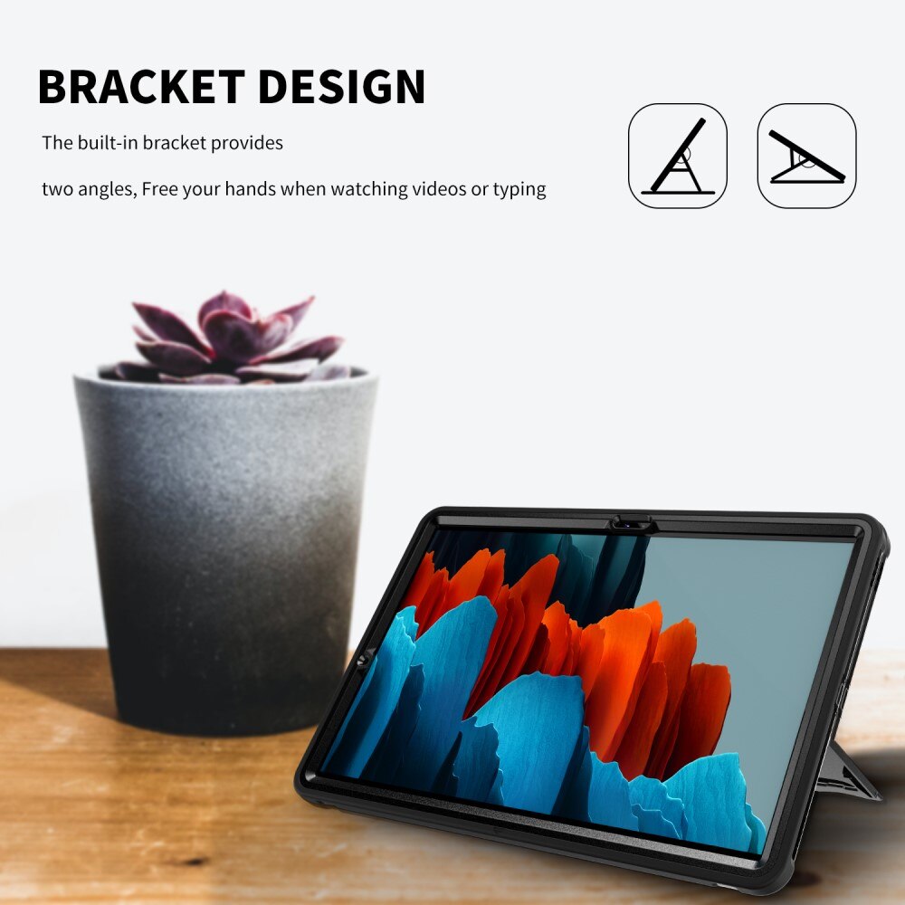 Stöttåligt Hybridskal Samsung Galaxy Tab S7 Plus/S8 Plus svart